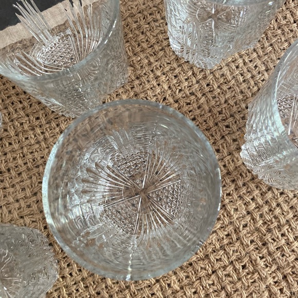 (6) SET VINTAGE ITALIAN CRYSTAL WHISKEY SCOTCH GLASSES - Picture 3 of 14